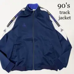 90's TAS-FC 刺繍デザイン レトロ トラックジャケット ジャージ 古着