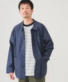 BEAMS クラシックカバーオールジャケット NAVYのサムネイル