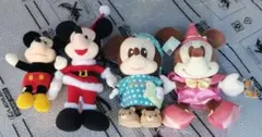 ミッキー・ミニー そこそこ大きい ぬいぐるみ 4点セット 希少品