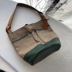 ボーデッサン ショルダーバッグ キャンバス レザーのサムネイル