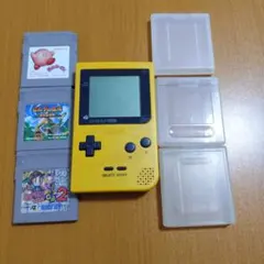 ゲームボーイ ポケット イエロー 　ゼルダの伝説　星のカービィ　ボンバーマン2