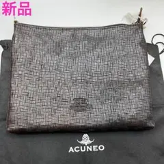 acuneo フルレザー ショルダーバッグ ブラウン 新品 総革 アクネオのサムネイル