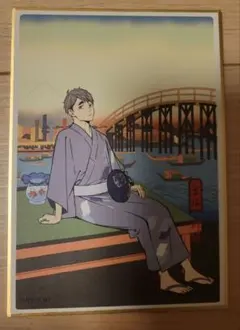 ハイキュー　排球四季景〜夏ノ陣　ミニ色紙　宮治