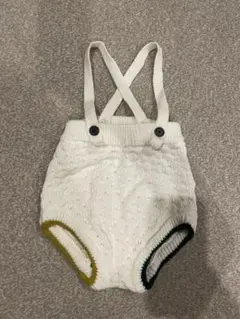 こどもビームス　B:MING by BEAMS ニットサロペット ホワイトのサムネイル