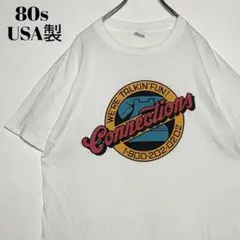 激レア80sヴィンテージ古着USA製 CHED 白tシャツ XL レトロTシャツ
