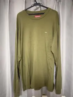 Small Box Logo L/S Tee カーキ　supreme