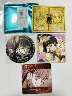 鬼滅の刃 ufotable 栗花落カナヲ　コースター　チェキ風ブロマイド　4点