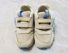 ニューバランス　966 14.5cm　シューズ 子供靴　スニーカー　白　グレー