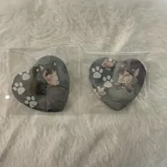 中在家長次 七松小平太 ナンジャタウン ハート缶バッジ