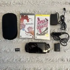 【動作確認済み】PSP1000 バッテリー、アダプター➕ソフト2本付き