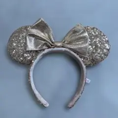 ディズニー カチューシャ ミニー スパンコール ピンク