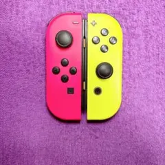 ジョイコンJoy-Con純正 ネオンピンク ネオンイエロー 左右セット6G-5u