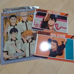 ハイキュー ゴミ捨て場の決戦 クリアファイル クリアポスター 烏野 まとめ売り