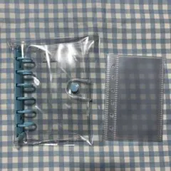 A5サイズ 透明バインダー ボタン式 6穴リング