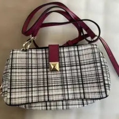 VIVAYOU チェック柄ショルダーバッグ