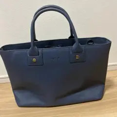 アニエスベートートバッグ　ブルー　トート　ショルダー バッグ　A4
