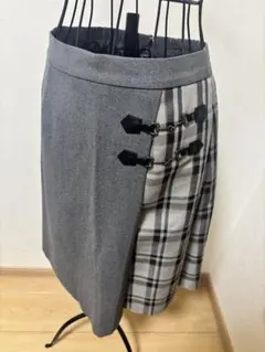 チェック柄切り替えスカートのサムネイル