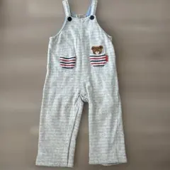 【miki house】プッチーくんオーバーオール90