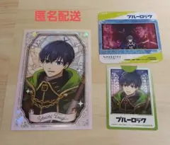 ブルーロック カラオケの鉄人 カラ鉄 箔押し ポストカード コースター 潔