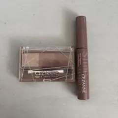 セザンヌ アイブロウパウダー 極細アイブロウマスカラ セット