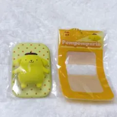 サンリオ♡スクエア缶バッジ＆カバー♡ドールボックスデザイン♡ポムポムプリン