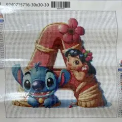★【早い者勝ち‼️】スティッチとリロのダイヤモンドアートキット 30x30cm