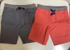 「在庫処分」コットン半ズボン 100CM 2色セット