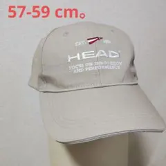HEAD リップストップ キャップ ベージュ　頭回り約：57-59 cm。のサムネイル