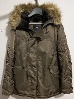 アルファインダストリーズ　N-3B フライトジャケット　ブラウンカーキ