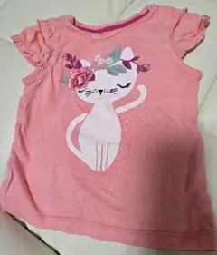 Gymboree 猫柄 花冠 Tシャツ ピンク 2Tのサムネイル