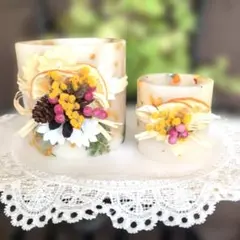 ボタニカルキャンドルホルダー　ミモザ5