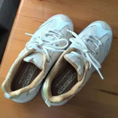 SKECHERS MEMORY FOAM スニーカー ホワイト/グリーン