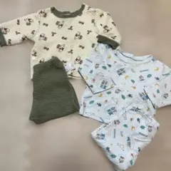 パジャマ　ユニクロ　プーさんとアンパンマン　2点セット