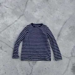 OLD UNIQLO ボーダーロンT M ネイビー ホワイト 長袖カットソー　8