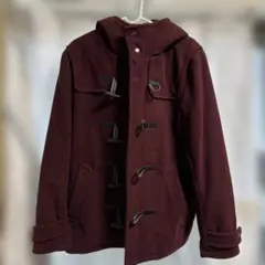 nano universe バーガンディ ダッフルコート エンジ 赤系