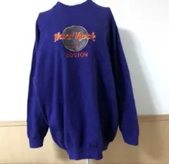 激レア！ USA製 ハードロックカフェ スウェット トレーナー 刺繍 デカロゴ