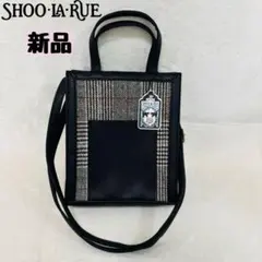 【新品】 SHOO-LA-RUE チェック柄 スクエアショルダーバッグ