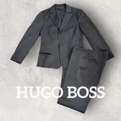 BOSS グレー ビジネスパンツスーツ　万能フォーマルスーツセットアップ