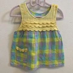 【RAG MART】 チェック柄タンクトップ 110のサムネイル