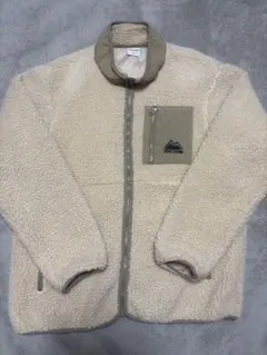 FIRST DOWN フリースジャケット LL クリーム