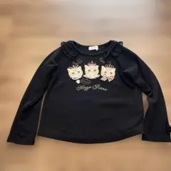 mezzo piano 猫刺繍 セーター 100cm