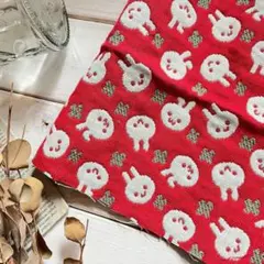 ■①m■延長可能■ベビーおくるみ■綿ジャカード五重ガーゼ◇ウサギちゃん（小）