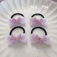 レジンヘアゴム　ミニゴム　ハンドメイド リボン
