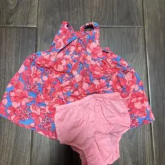 Baby gapピンク花柄ワンピース 6~12ヶ月