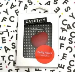 CASETiFY ケースティファイ　ハートチャーム　レッド　スマホアクセサリー