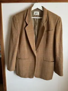 ⭐︎⭐︎【gio】テーラードジャケット ブラウン チェック　40