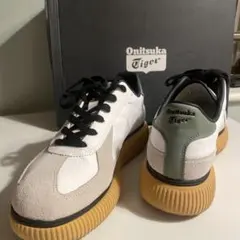 【美品】 オニツカタイガー DELECITY WHITE/GREEN