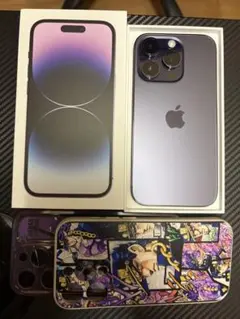 iPhone 14 Pro ディープパープル SIMフリー ケースおまけ