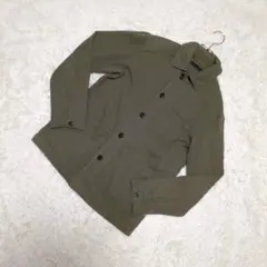 UNIQLO ユニクロ (S) ウォッシュジャージーワークジャケット カーキ