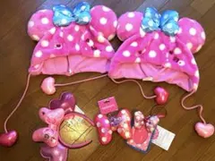 ミニーファンダーランド　パルパルーザ ファンキャップ カチューシャ　5点セット